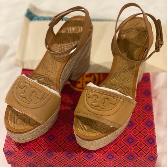 Tory Burch Fleming 100 mm espadrille size 8 - Picture 1 of 2